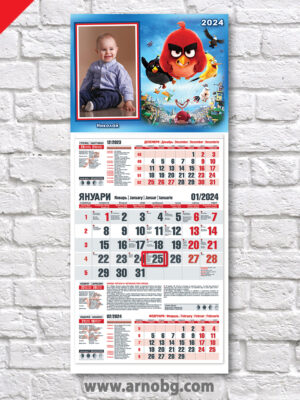 Детски календар „Angry birds“